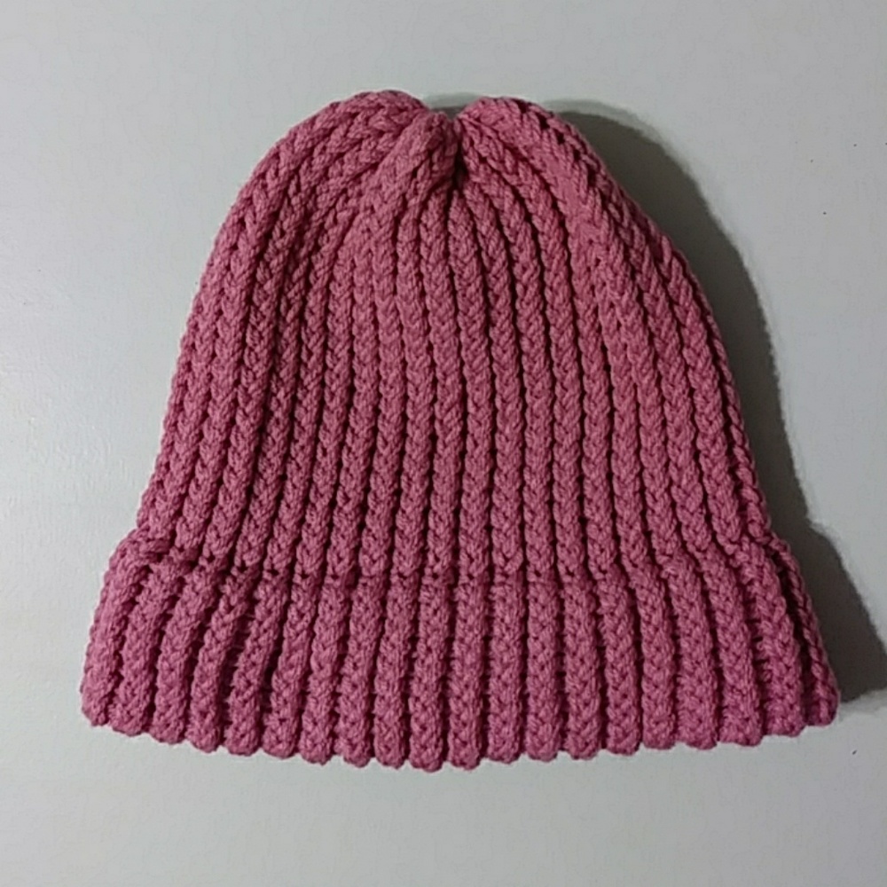 Handknitted  Pink Beanie